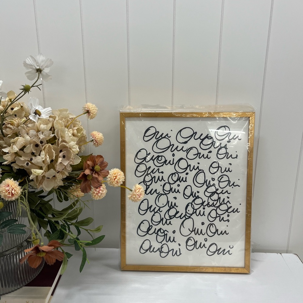 Gold Framed Wall Art Decor